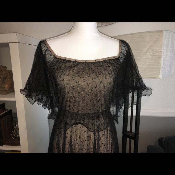 BCBG Max Azria Black Pleated Cocktail Dress - Picture 5 of 8